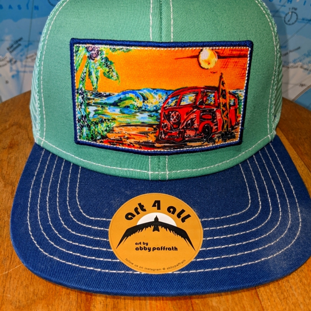Surf Bum Trucker Hat by Art 4 All by Abby Paffrath